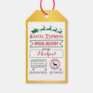 Special Delivery   Gift Tags from Santa North Pole