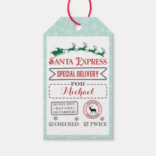 Special Delivery   Gift Tags from Santa North Pole