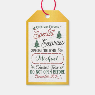 Special Delivery   Gift Tags from Santa North Pole