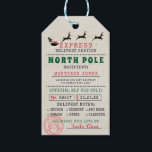 Special Delivery | Gift Tags from Santa North Pole<br><div class="desc">To give the holidays a more official feel, use Santa's Special Delivery Gift Tags from the North Pole. Add your custom wording to this design by using the "Edit this design template" boxes on the right hand side of the item, or click the blue "Customise it" button to arrange the...</div>