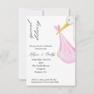 Special Delivery Girl Invitation