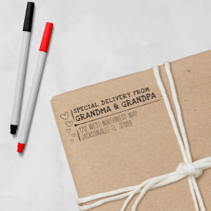 Special Delivery Grandparents Return Address Self-inking Stamp