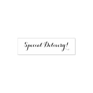Special Delivery Hand Stamper   Customised Self-inking Stamp