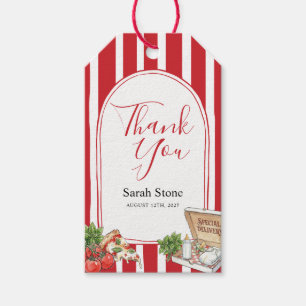 Special Delivery Italian Baby Shower Thank You Gift Tags