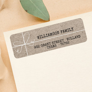 Special Delivery Kraft Paper Parcel Family Address