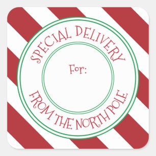 Special Delivery North Pole Christmas Gift Tag