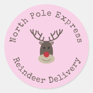 Special Delivery North Pole Rudolph Gift Tag