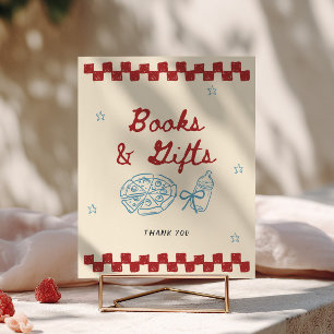 Special Delivery Pizza Baby Shower Books & Gifts Poster