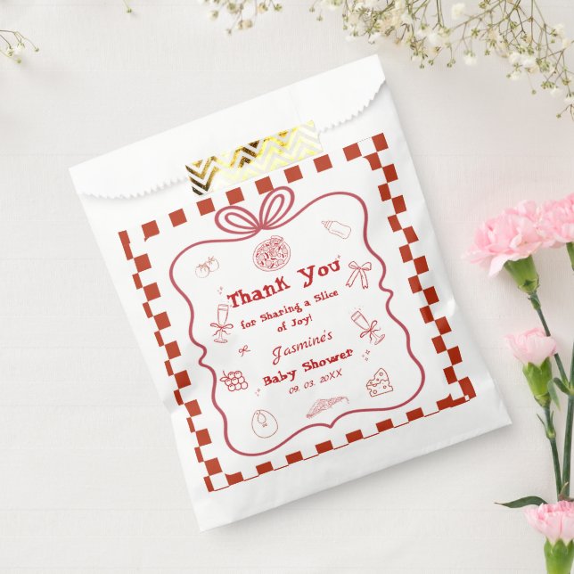 Special Delivery Pizza Baby Shower Party Favour Bags (Sealed)