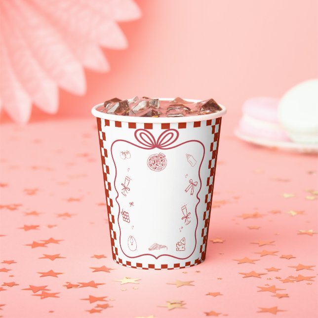 Special Delivery Pizza Baby Shower Party Paper Cups (Insitu)