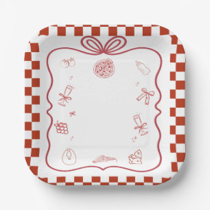 Special Delivery Pizza Baby Shower Party Paper Plate