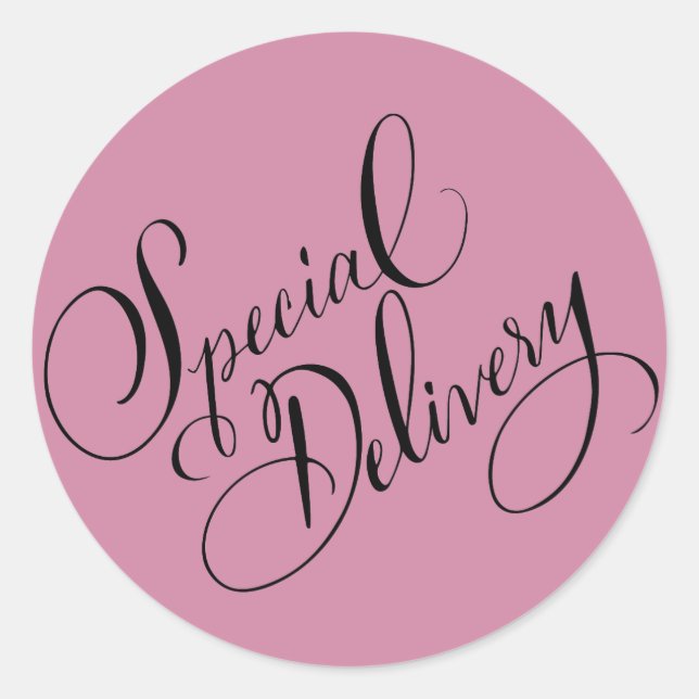 Special Delivery Round Sticker (Front)