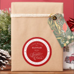 Special Delivery Santa Christmas Name Tag Stickers<br><div class="desc">We are always adding new designs daily!</div>