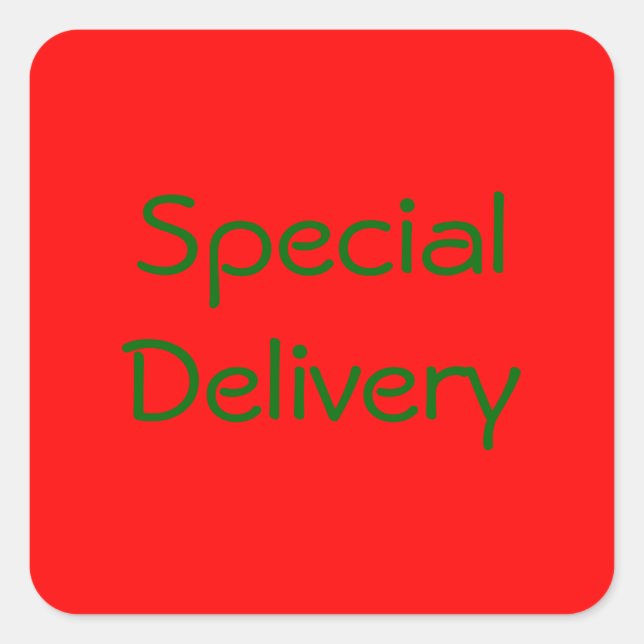 "Special Delivery" Sticker (Front)