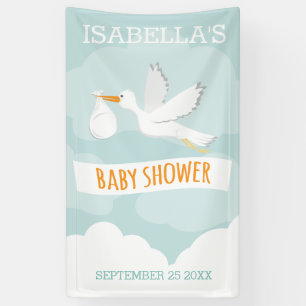Special Delivery Stork Gender Neutral Baby Shower Banner