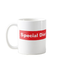 SPECIAL DIET coffee mug, law enforcement humour