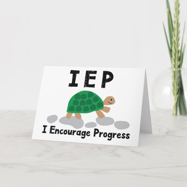 Special Ed Autism Teacher Appreciation Card (Front)