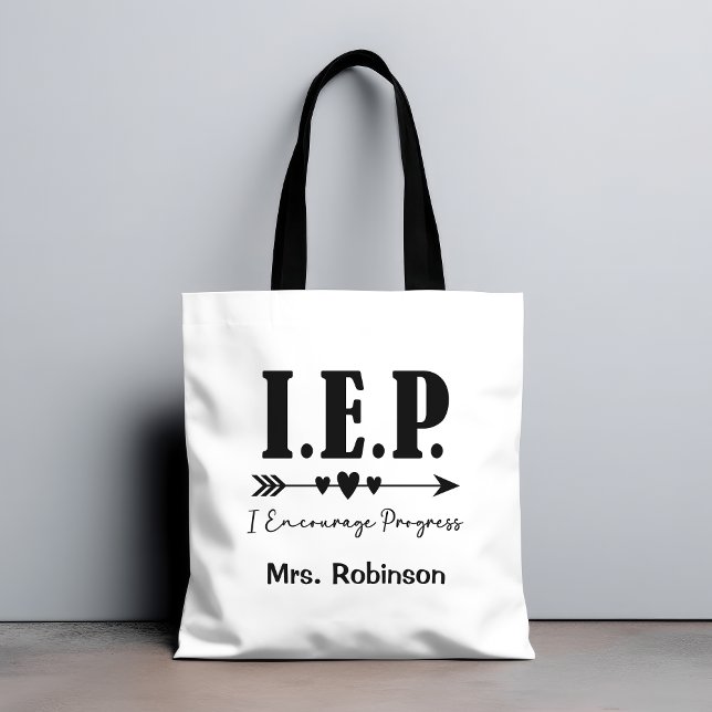 Special Ed IEP - I Encourage Progess Teacher Gift Tote Bag (Creator Uploaded)