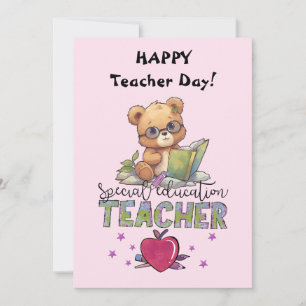 Special ed teacher Happy Teachers Day Invitation