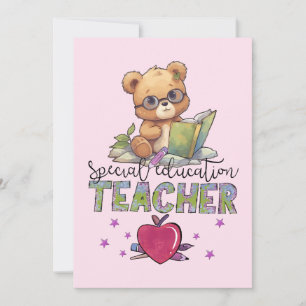 Special ed teacher Happy Teachers Day Invitation