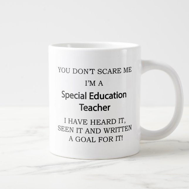Special Ed. Teacher Large Coffee Mug (Right)
