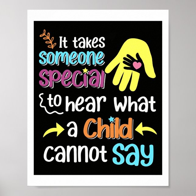 Special Ed Teacher Special Education Poster (Front)