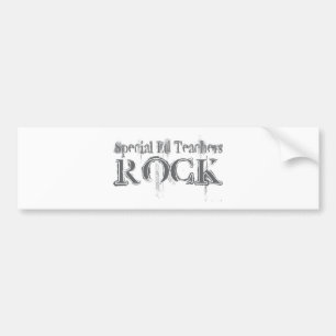 Special Ed Teachers Rock Bumper Sticker