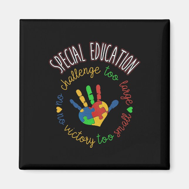 Special Education and Autism Awareness Teacher  Magnet (Front)