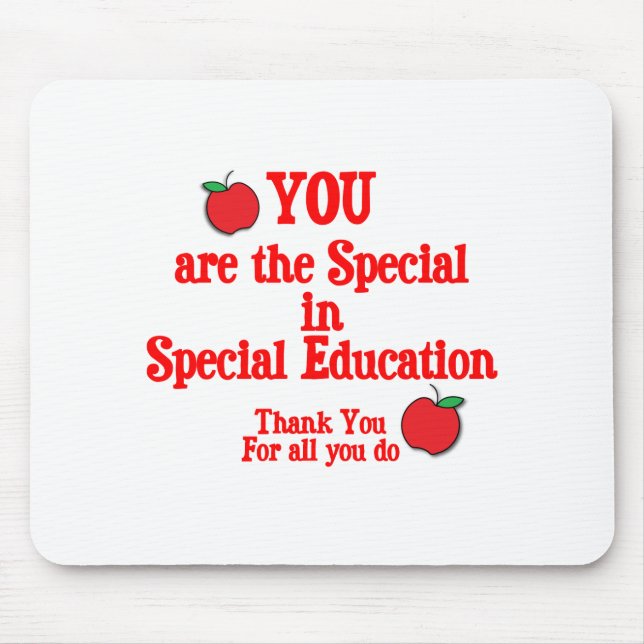 Special Education Appreciation Mouse Mat (Front)