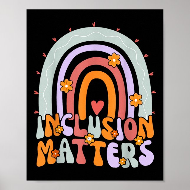 Special Education Autism Awareness Teacher Inclusi Poster (Front)