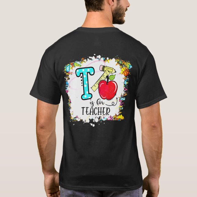 Special Education Back To School Squad First Day O T-Shirt (Back)