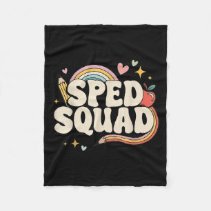 Special Education Dream Squad Team Sped Squad Teac Fleece Blanket