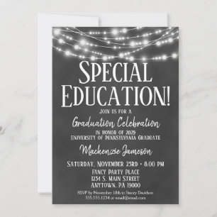 Special Education Graduation Party Invitation