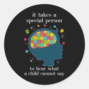 Special Education Sped Teacher - Autism Awareness  Classic Round Sticker