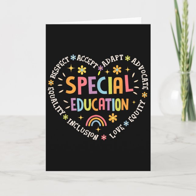 Special Education Squad Dream Team Sped Teacher Ap Card (Front)