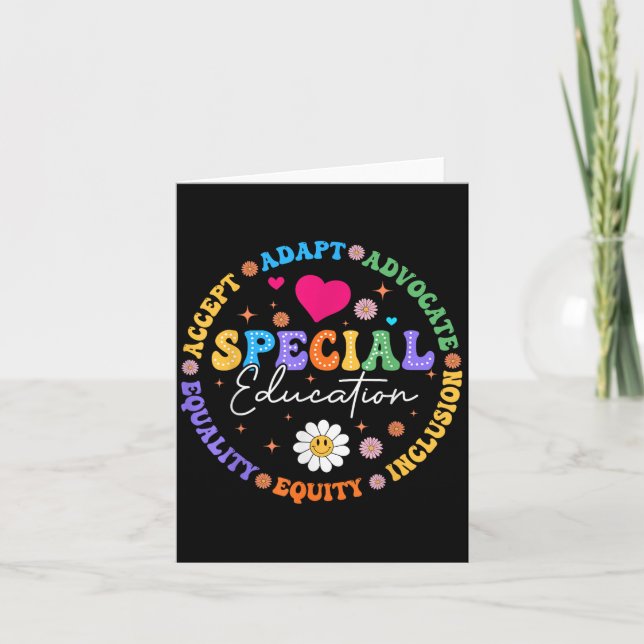 Special Education Squad Dream Team Sped Teacher Ap Card (Front)