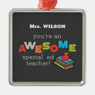 Special Education Teacher Appreciation Day Awesome Metal Tree Decoration