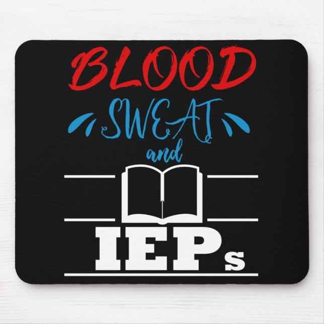 Special Education Teacher Autism IEP Funny Gift Mouse Mat (Front)