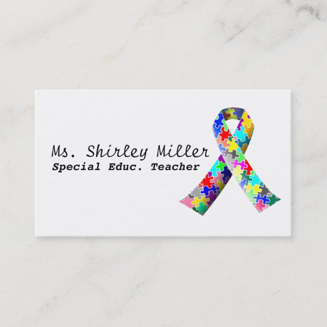 Special Education Teacher Business Card (Front)