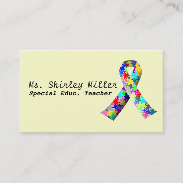 Special Education Teacher Business Card (Front)