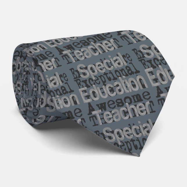 Special Education Teacher Extraordinaire Tie (Rolled)