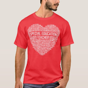 Special Education Teacher Heart T-Shirt