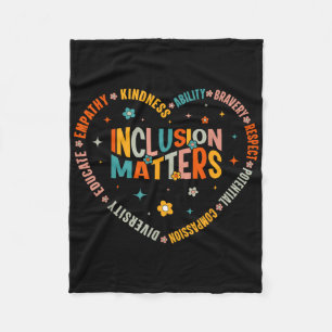 Special Education Teacher Inclusion S Autism Aware Fleece Blanket