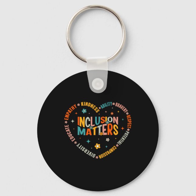 Special Education Teacher Inclusion S Autism Aware Key Ring (Front)