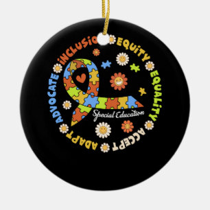 Special Education Teacher Inspirational Autism Awa Ceramic Tree Decoration