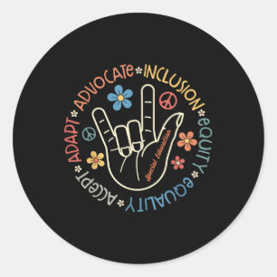 Special Education Teacher Inspirational Sped Teach Classic Round Sticker