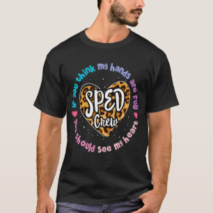 Special Education Teacher Leopard Special Ed Crew T-Shirt