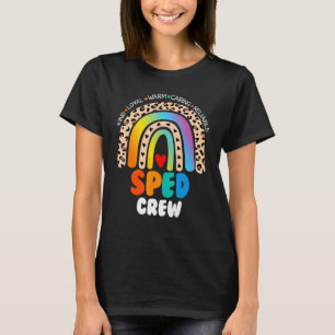 Special Education Teacher Leopard Special Ed Crew  T-Shirt
