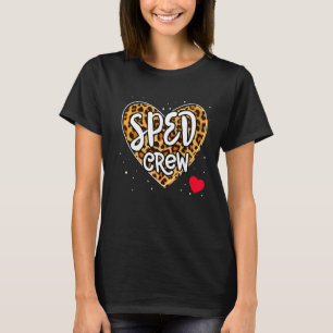 Special Education Teacher Leopard Special Ed Crew T-Shirt