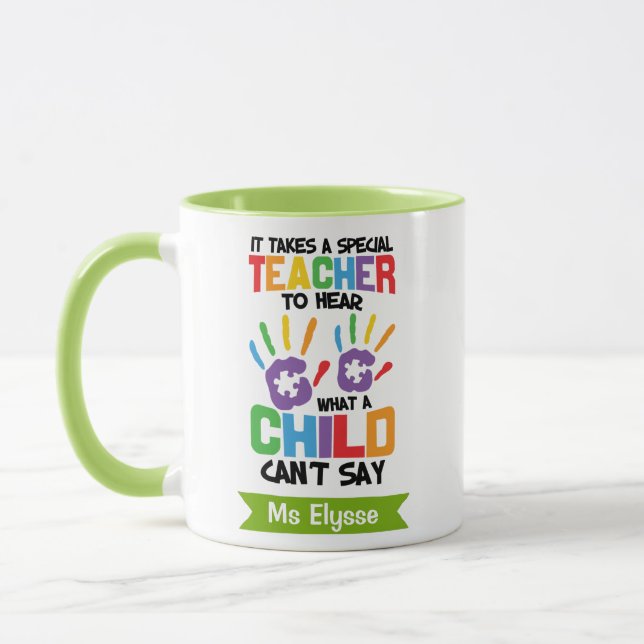 Special Education Teacher Mugs Personalised (Left)